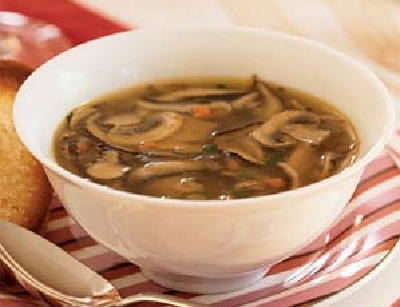 Грибной суп с солеными грибами
