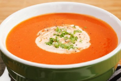 Томатный суп с кукурузой