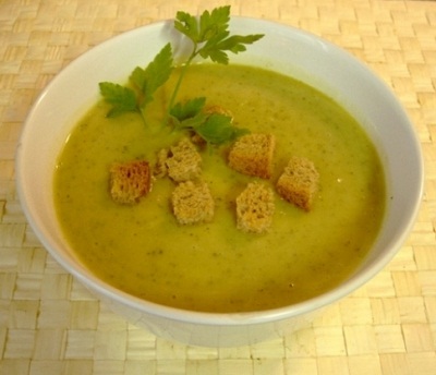 Вкусный суп пюре из кабачков