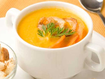 Пюре суп из моркови