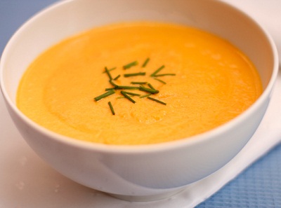 Суп пюре из моркови и картофеля