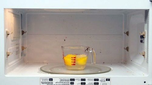 Как отмыть микроволновую печь